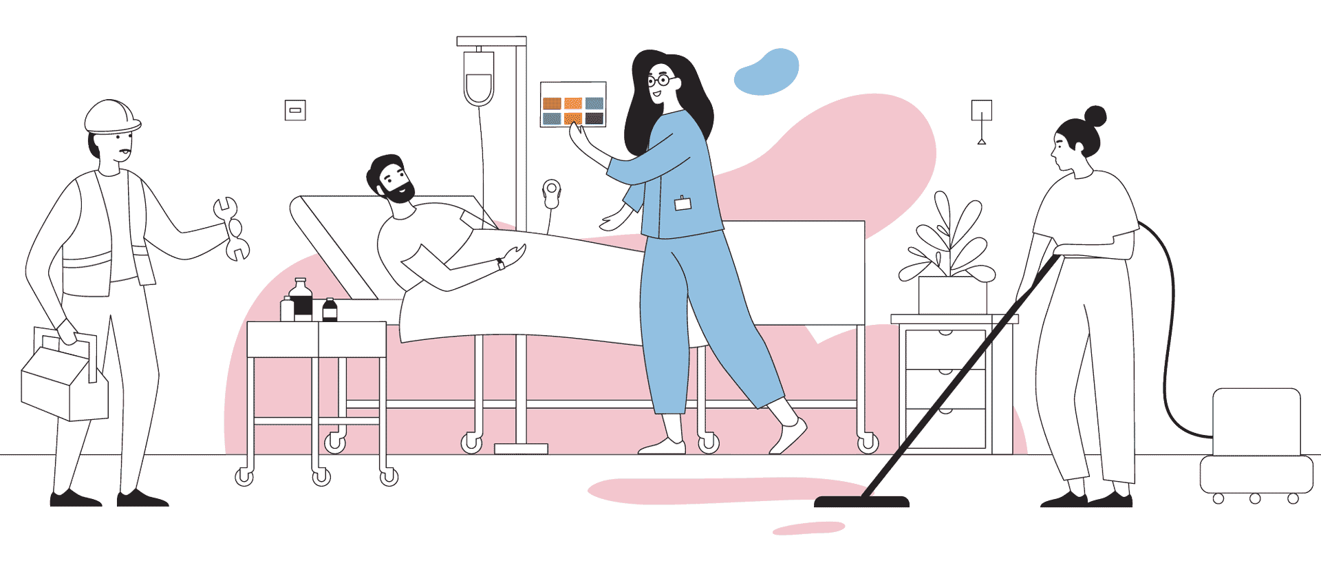 Zaposlenici pacijentu pružaju jedinstvenu bolničku skrb koju objedinjuje sestrinski pozivni sustav NurseCare
